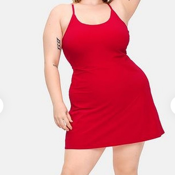 Outdoor Voices Dresses & Skirts - NWT Outdoor Voices Scarlet Red The Exercise Stretch Athletic Mini Dress XL